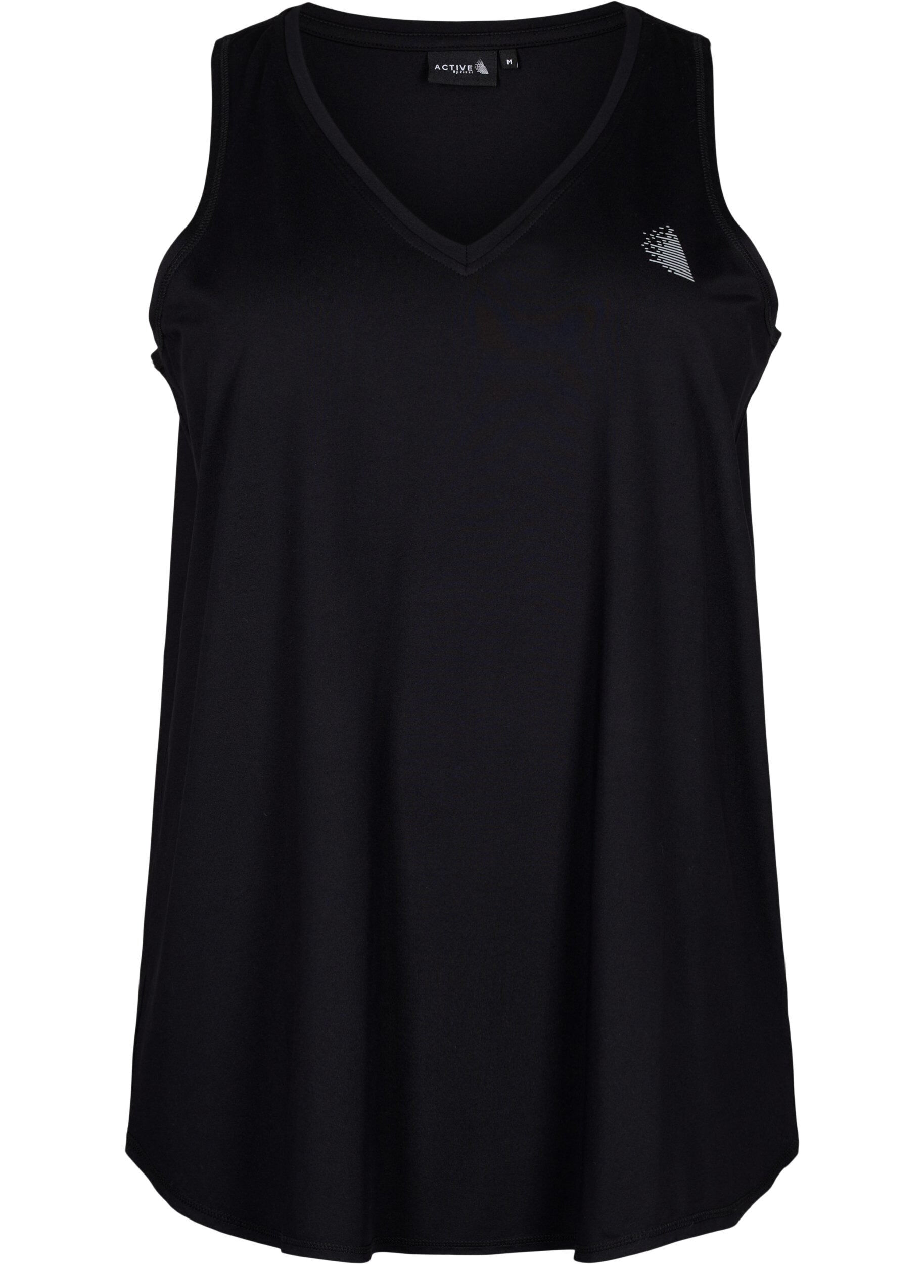 ZizziTrainingsoberteil mit V-Ausschnitt, Black, Packshot image number 0