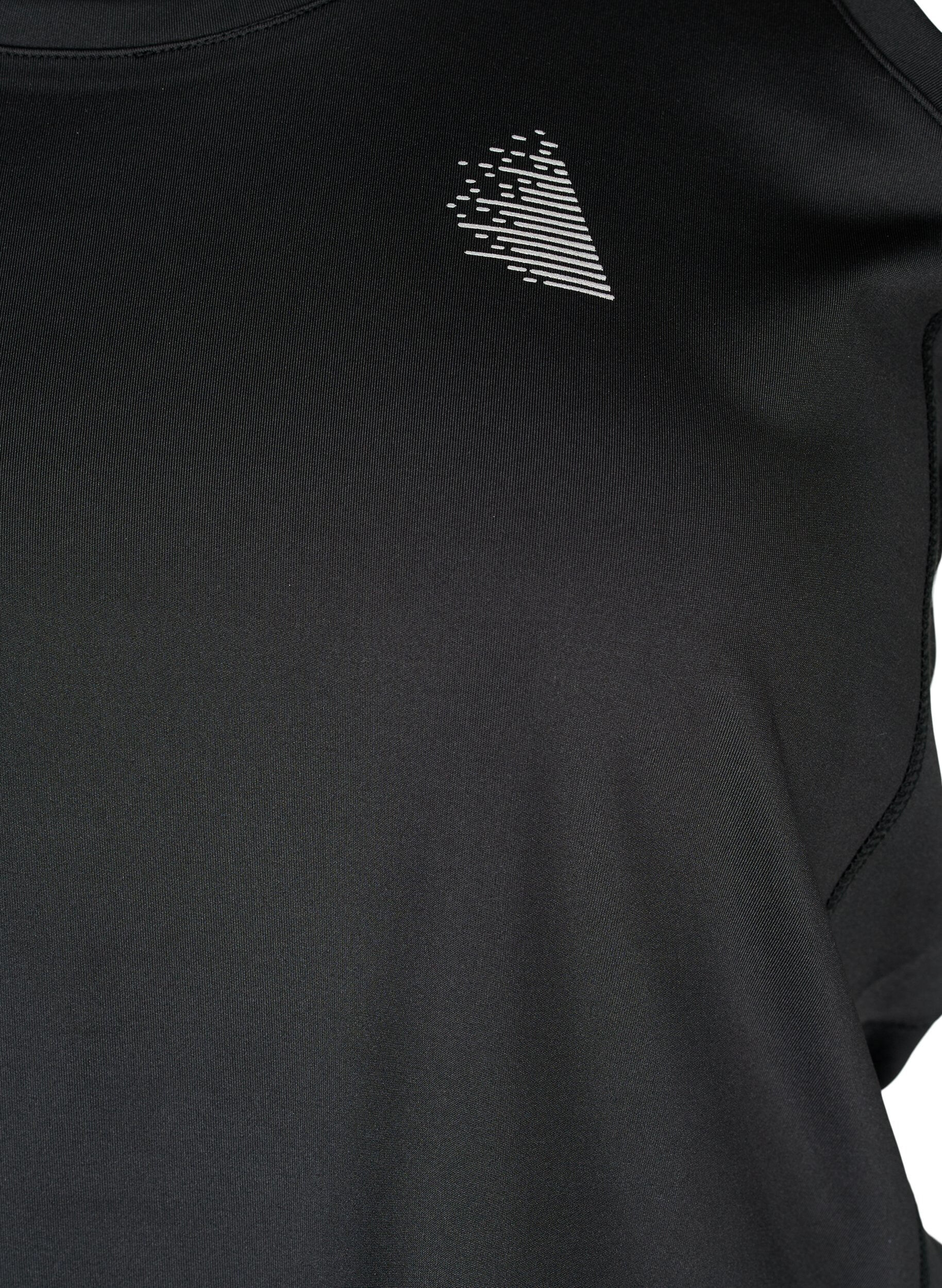 ZizziTrainingstop mit Racerback und Mesh, Black, Packshot image number 2