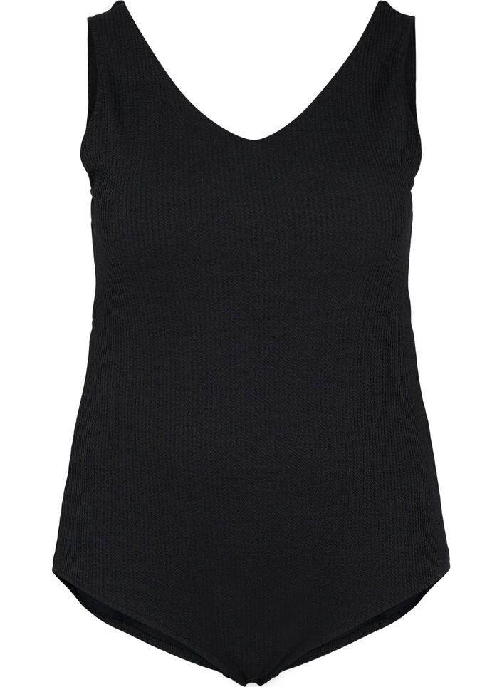 Badeanzug mit Kreuz im Rücken, Black, Packshot image number 0