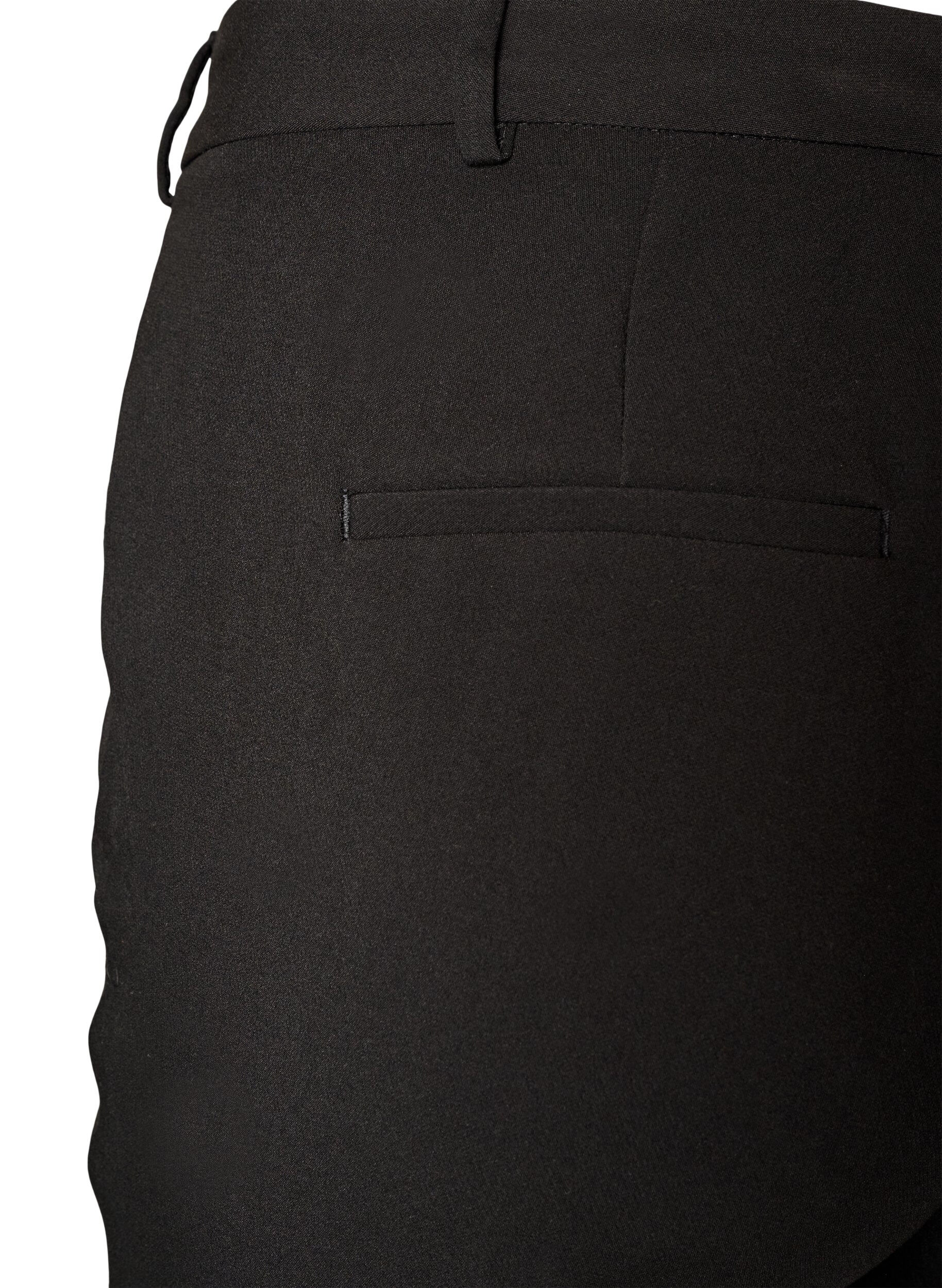 ZizziAnzughose mit hoher Taille und B&uuml;gelfalten, Schwarz, Packshot image number 3