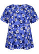 FLASH &ndash; Kurz&auml;rmelige Bluse mit Print, Amparo Blue Flower, Packshot image number 0