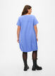 Kurzarm Kleid aus Baumwolle, Blau, Model image number 2