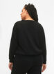 Sweatshirt mit Text, Black W. Reset, Model image number 1