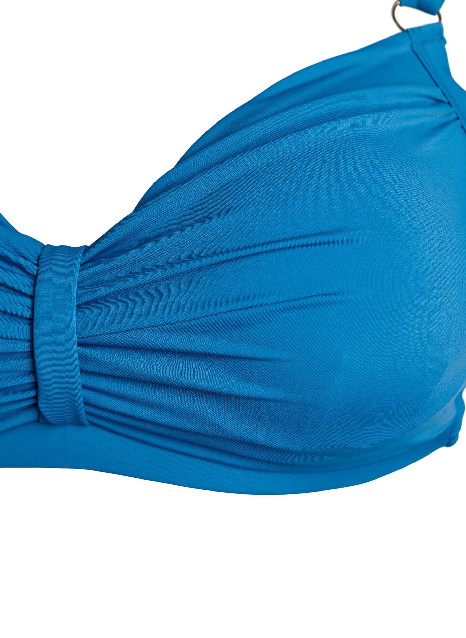 ZizziBikini-BH mit B&uuml;gel und Drapierung, Blau, Packshot image number 2