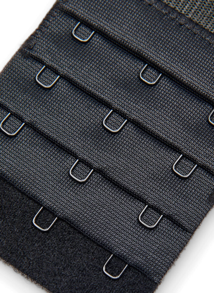 BH-Verl&auml;ngerung mit drei H&auml;kchen, Schwarz, Packshot image number 2