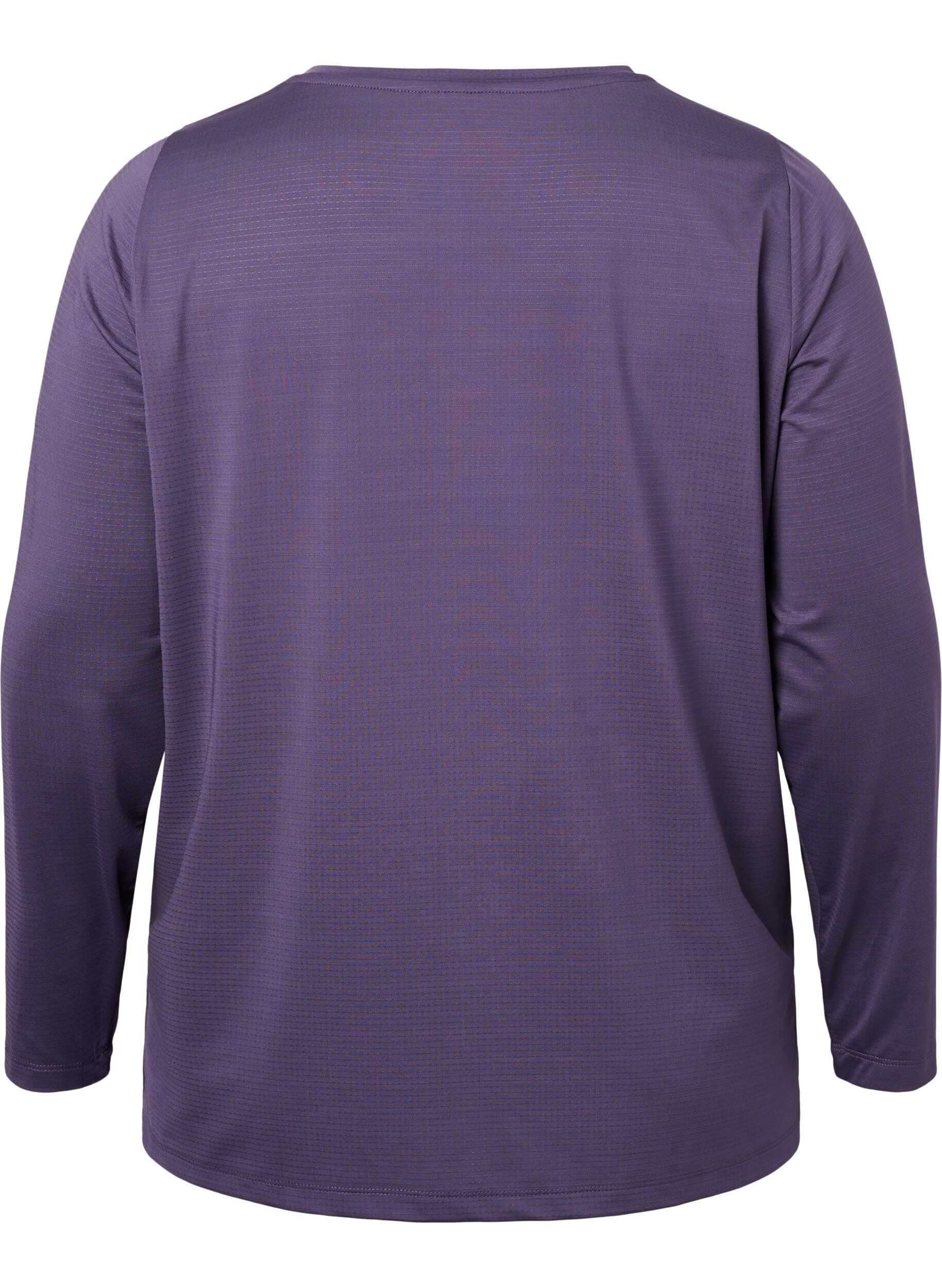 ZizziLang&auml;rmlige Trainingsbluse mit Struktur, Purple Plumeria, Packshot image number 1