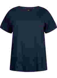T-Shirt aus Baumwolle mit Broderi anglaise