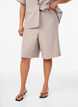 Lockere Bermudashorts mit hoher Taille, Braun, Model image number 2