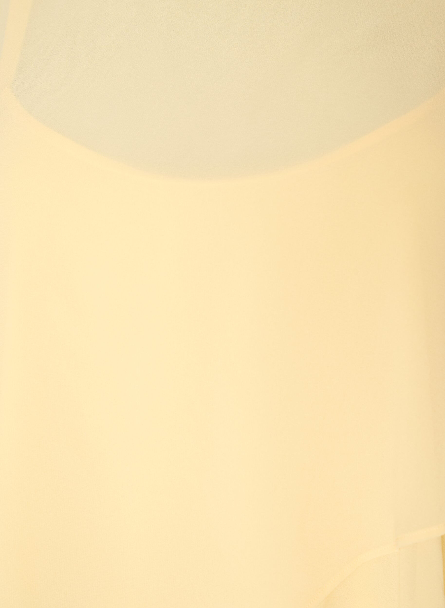 ZizziMaxikleid mit R&uuml;schen-Volants und abnehmbarem Cape, Gelb, Packshot image number 2