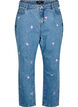 Mille Mom Fit Jeans mit Stickerei, Blau, Packshot image number 0