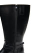Extra-Weite - Hoher Lederstiefel mit dekorativen Schnallen, Schwarz, Packshot image number 3