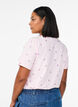T-Shirt aus Bio-Baumwolle mit aufgestickten Motiven, Pink, Model image number 2