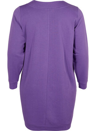 Pulloverkleid mit V-Ausschnitt, Deep Lavender, Packshot image number 1