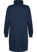 Kurzes Sweatshirtkleid mit Stehkragen und Taschen, Blau, Packshot image number 1