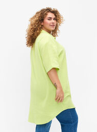 Hemd aus Baumwolle mit halblangen Ärmeln, Wild Lime, Model