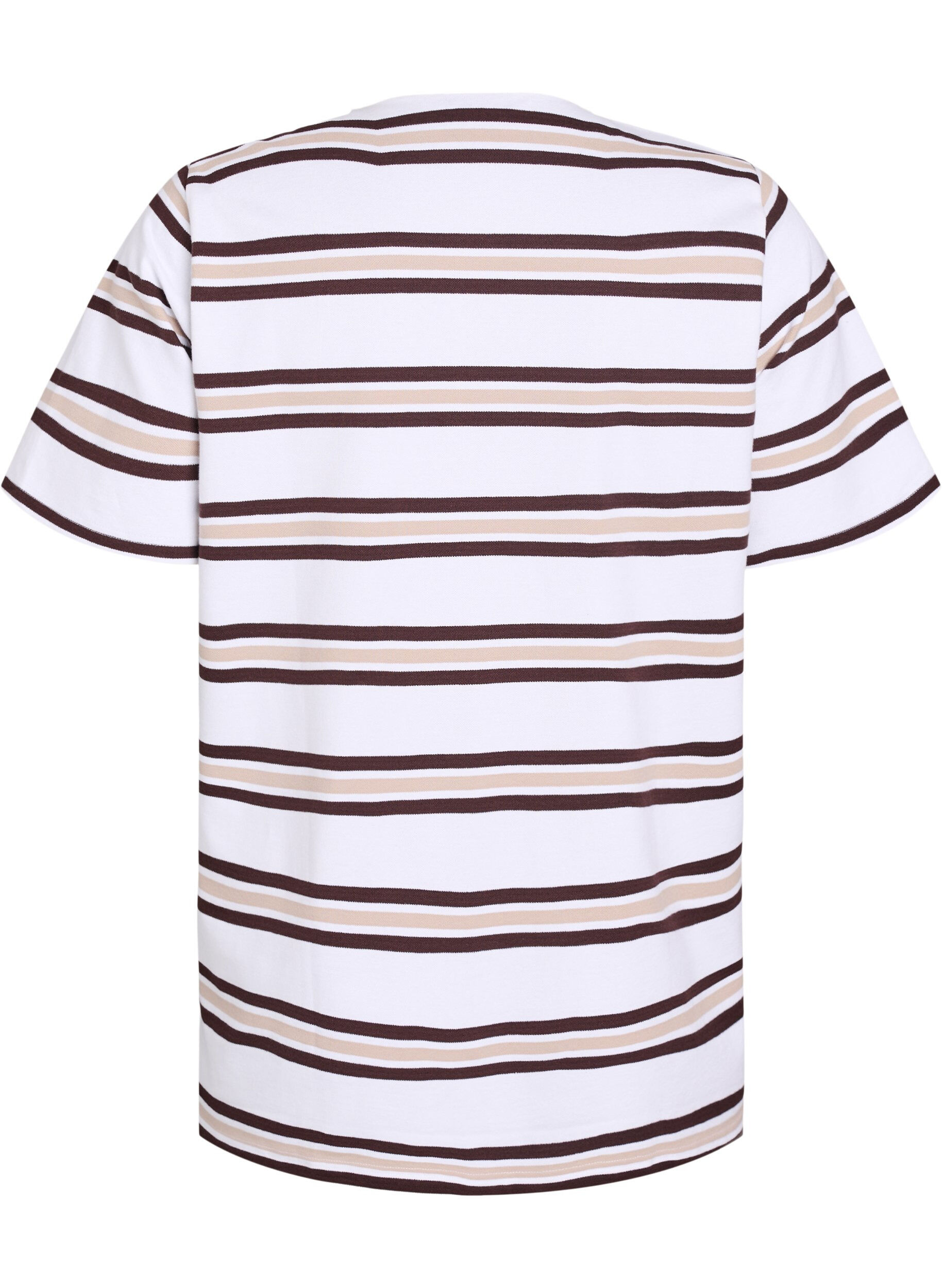 ZizziPoloshirt mit kurzen &Auml;rmeln, Vanille, Packshot image number 1