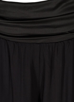 Lockere Hose aus Viskose mit Gummibund, Black, Packshot image number 2