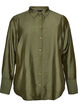 Bluse aus Viskose mit goldenen Kn&ouml;pfen, Gr&uuml;n, Packshot image number 0
