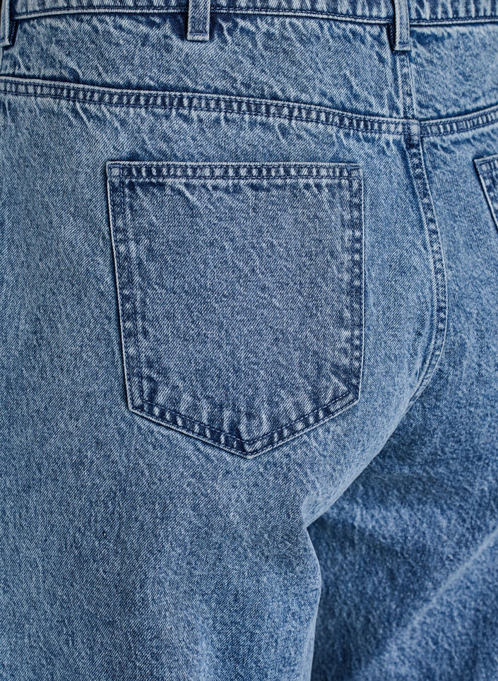 Jeans in weiter Passform mit Nahtdetails, Blau, Packshot image number 3
