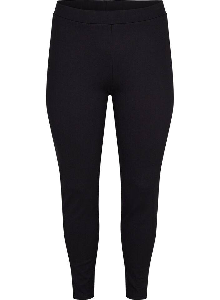 Leggings mit Reißverschluss, Black, Packshot image number 0