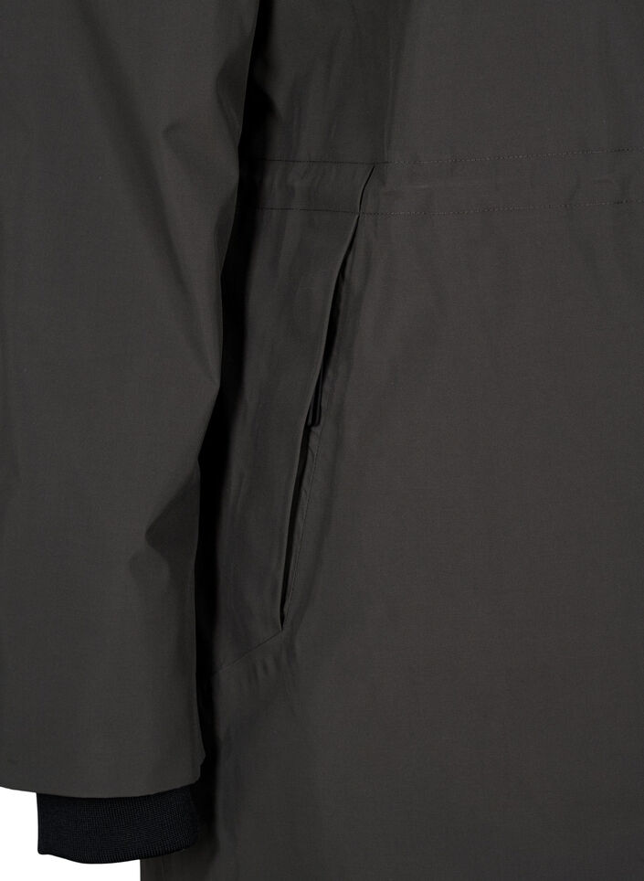 Funktioneller Parka-Wintermantel mit Kapuze, Raven, Packshot image number 3