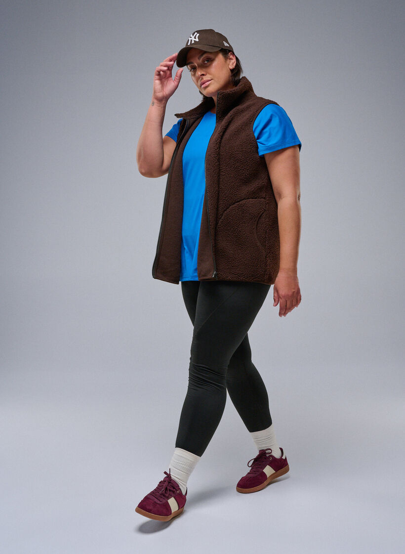 Trainingstights mit Fleecefutter, Schwarz, Image image number 0