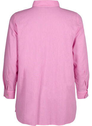 Langes Hemd aus Leinen und Baumwolle, Rosebloom, Packshot image number 1