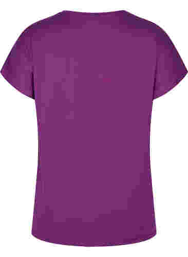 Einfarbiges Trainings-T-Shirt, Grape Juice, Packshot image number 1