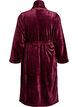 Morgenmantel aus weichem Velours mit Taschen, Dunkles Bordeaux, Packshot image number 1