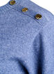 Strickbluse mit Knopfleiste, Blau, Packshot image number 3