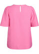 Bluse mit kurzen, weiten Ärmeln, Pink, Packshot image number 1