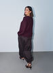 Bluse mit vertikaler Struktur und Glitzerfaden, Rot, Model image number 2