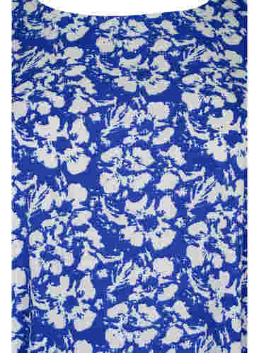 Kleid mit Print und 3/4 Armen, Blue White Flower, Packshot image number 2