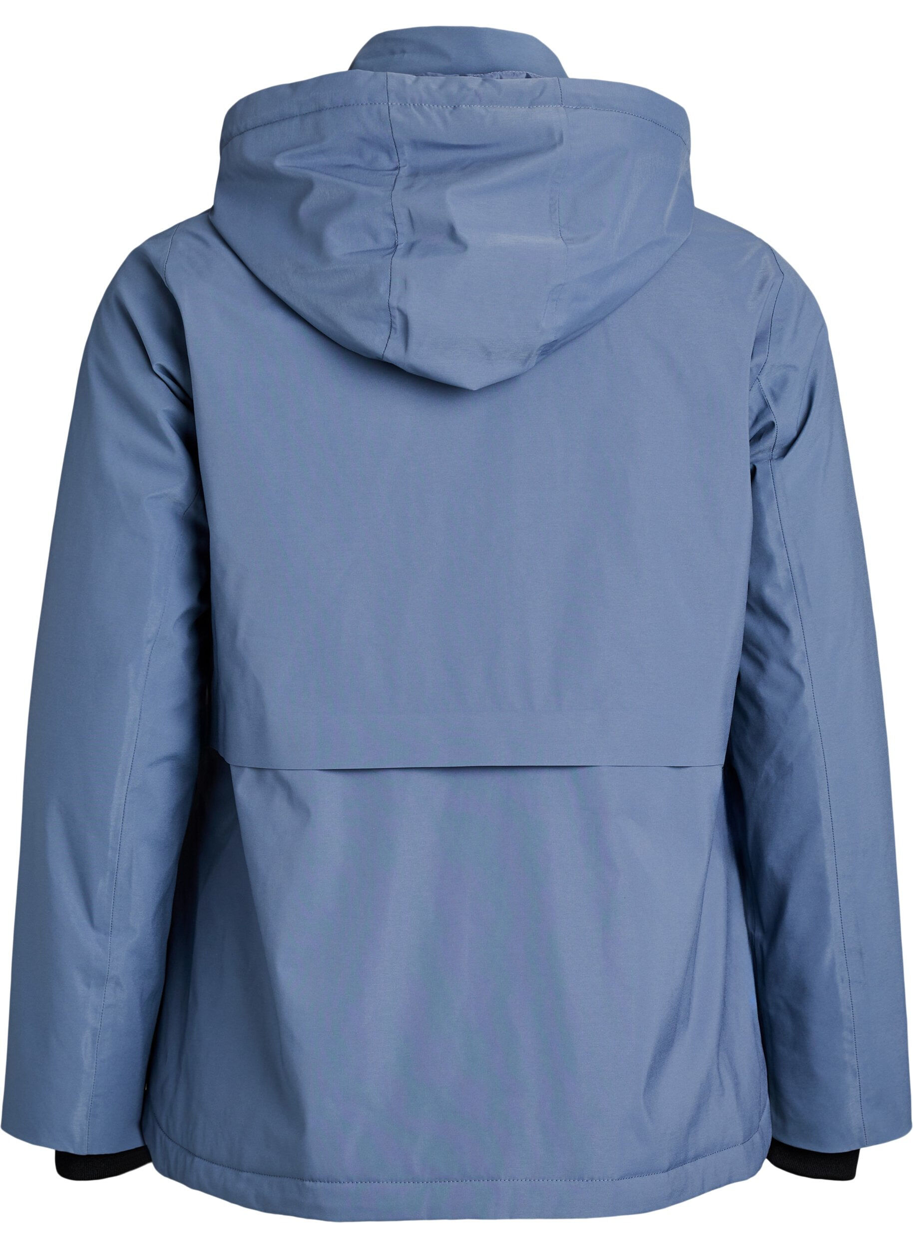 ZizziFunktionelle kurze Winterjacke mit Kapuze, Blau, Packshot image number 1