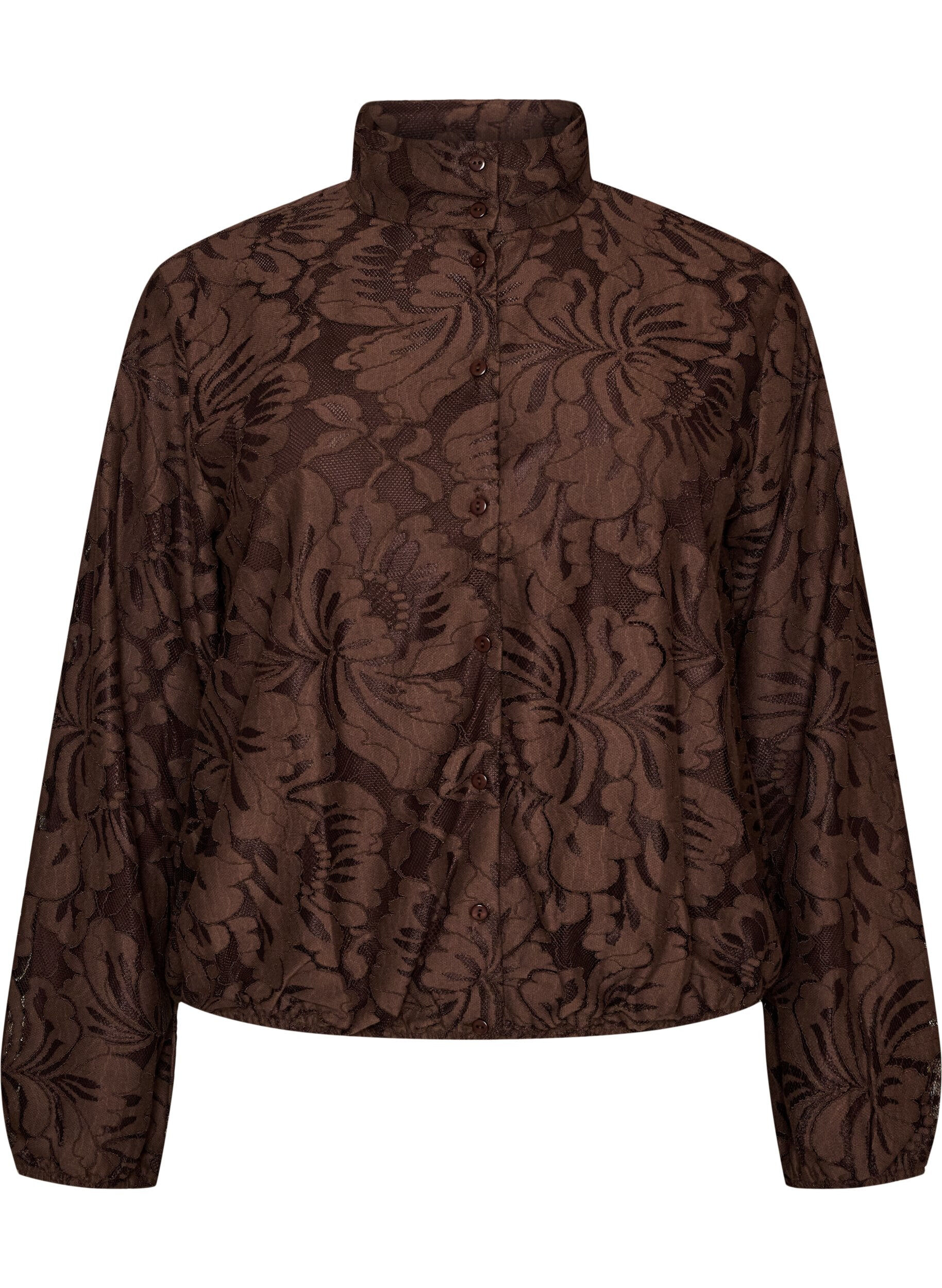 Bomberjacke mit gebl&uuml;mtem Jacquard