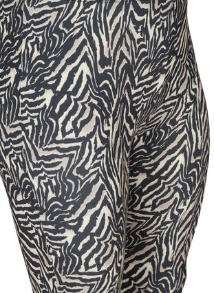 Lange Leggings mit Zebra-Print, Black Zebra AOP, Packshot image number 2
