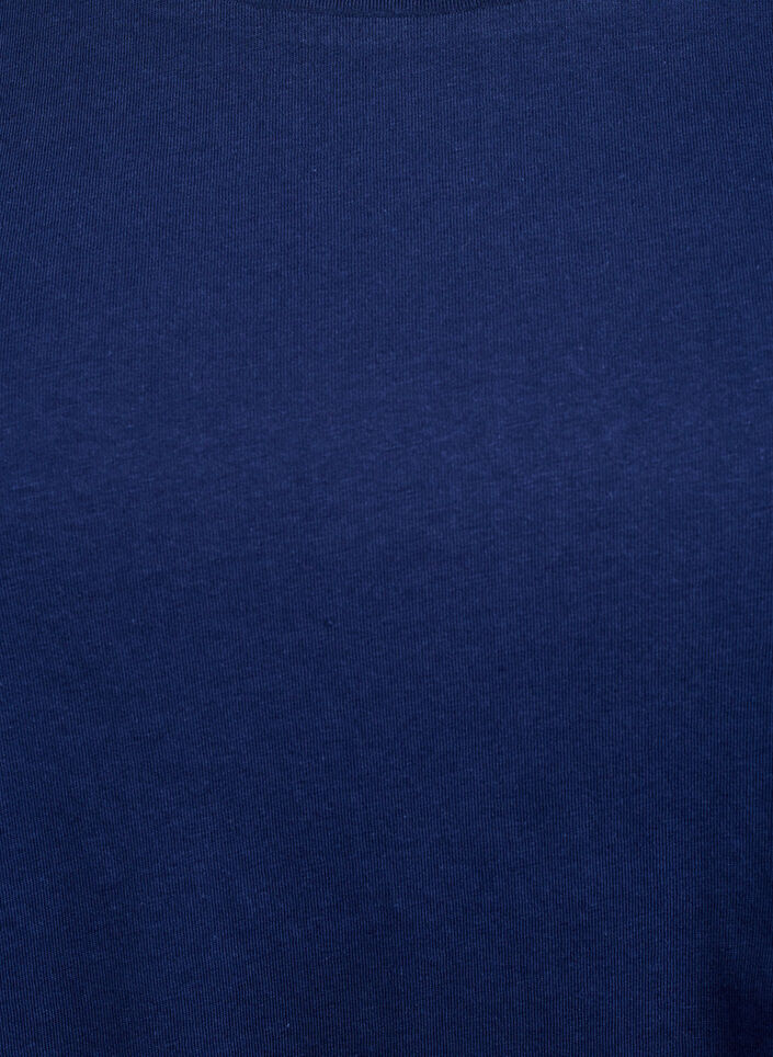 T-Shirt mit Rundhalsausschnitt und A-Linie, Blau, Packshot image number 2