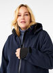 Softshelljacke mit abnehmbarer Kapuze, Blau, Model image number 3