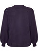 Strickjacke aus weichem Strick mit goldfarbenen Kn&ouml;pfen, Lila, Packshot image number 1