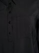 Kleid mit Kragen und Brusttasche, Schwarz, Packshot image number 2