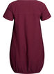 Kurzarm Kleid aus Baumwolle, Dunkles Bordeaux, Packshot image number 1