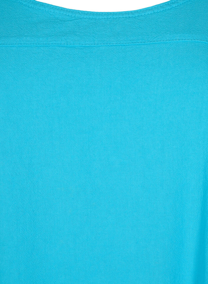 Kurzarm Kleid aus Baumwolle, Blau, Packshot image number 2