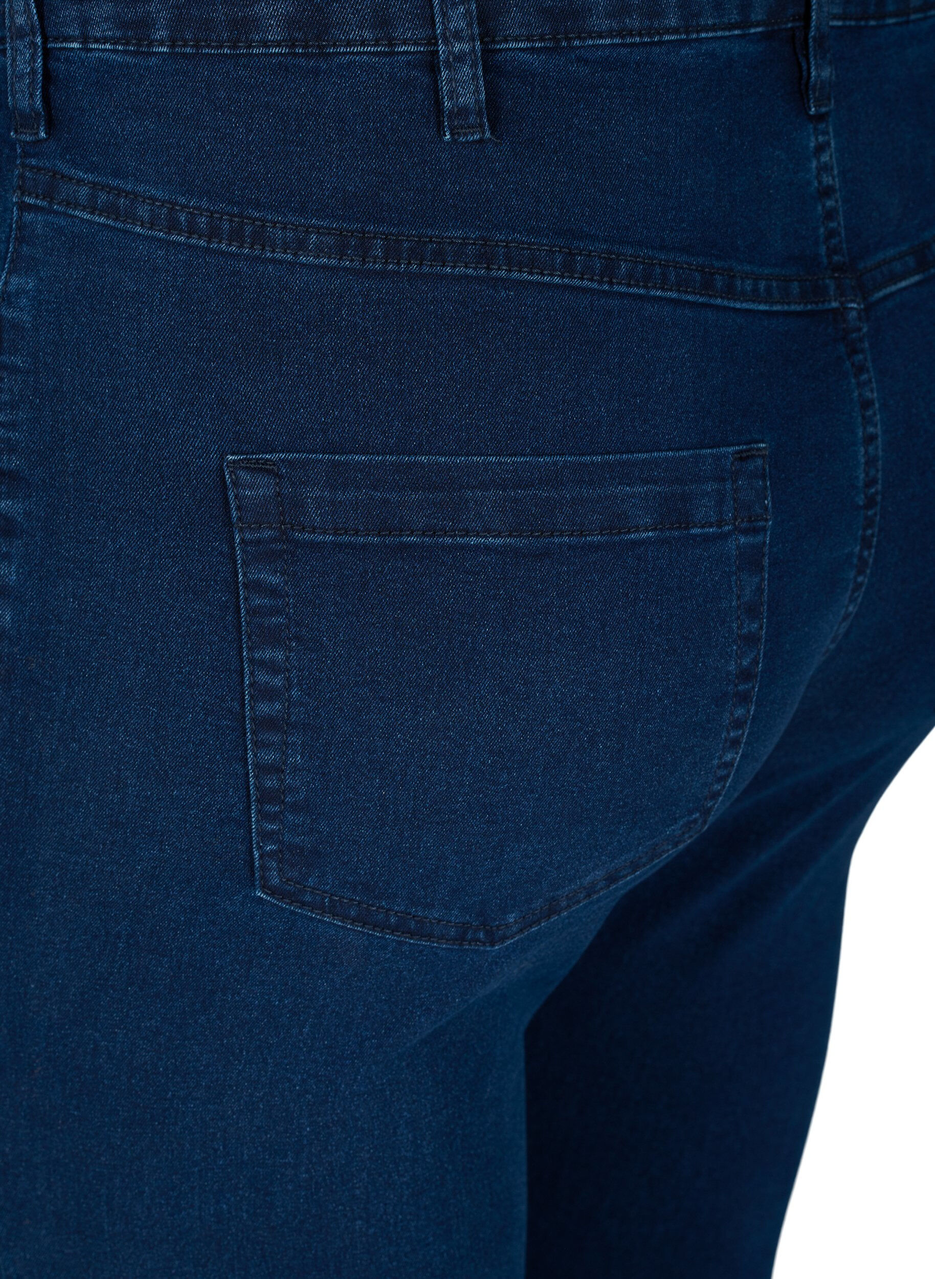 ZizziHochtaillierte Super Slim Amy Jeans, Blau, Packshot image number 3