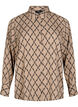 Gemusterte Bluse mit langen Ärmeln, Grafic AOP, Packshot image number 0