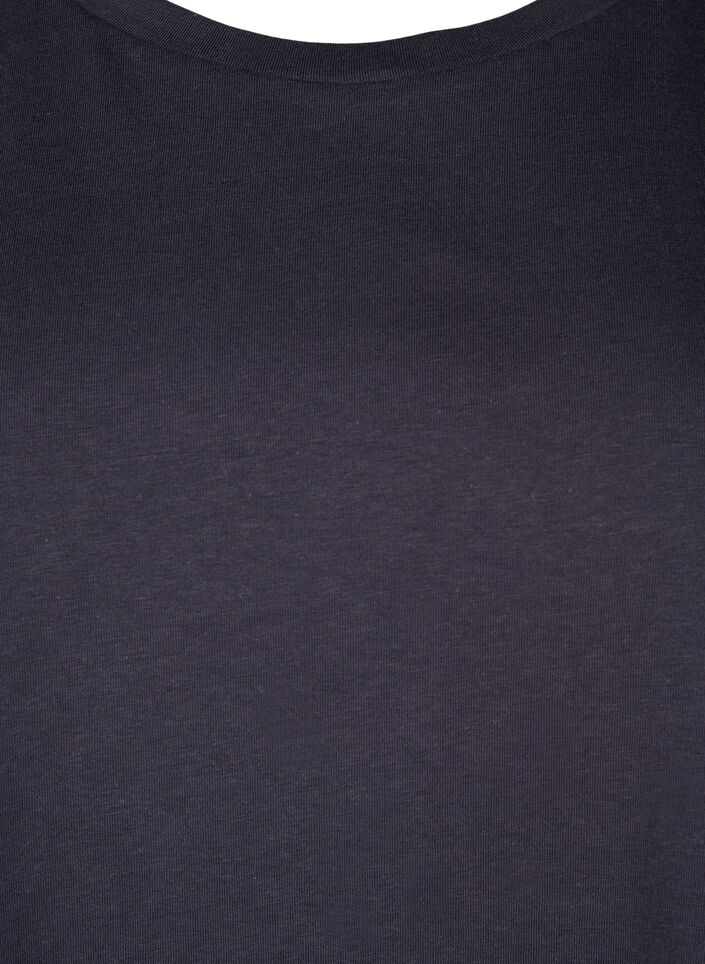 Kurz&auml;rmliges T-Shirt aus einer Baumwollmischung, Grau, Packshot image number 2