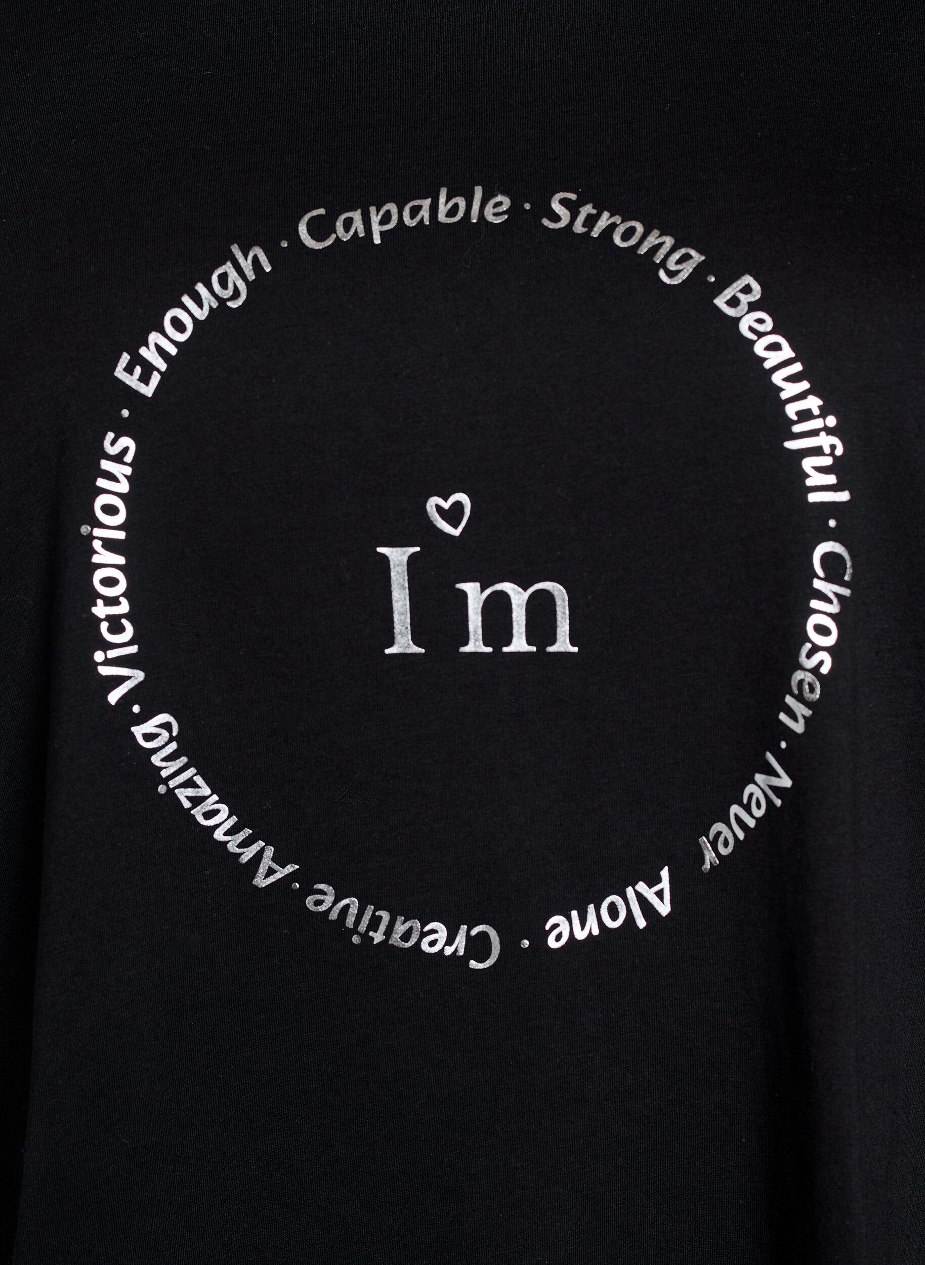 ZizziT-Shirt mit Print, Schwarz, Packshot image number 2