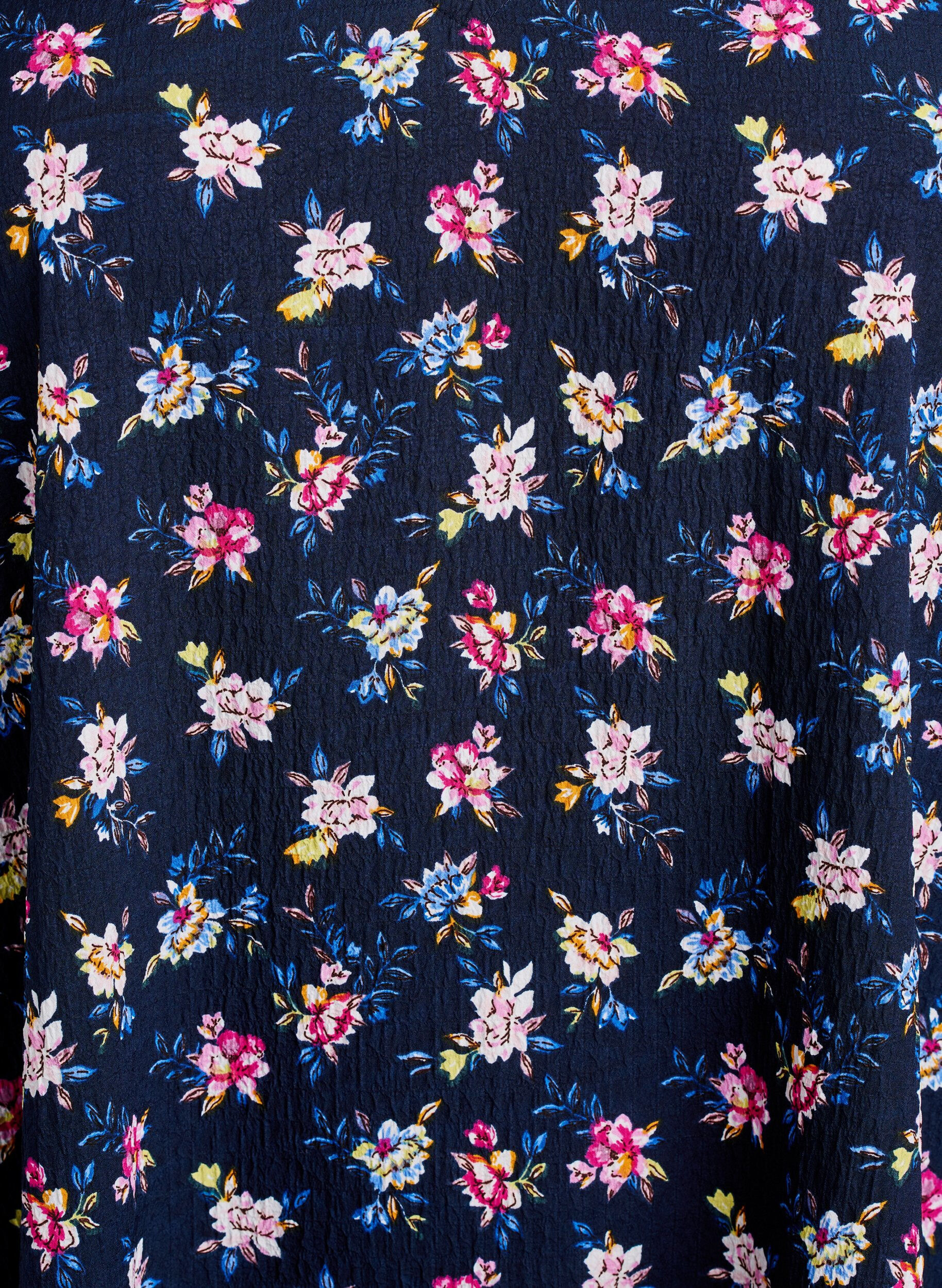 ZizziFLASH - Kleid mit kurzen &Auml;rmeln und V-Ausschnitt, Blau, Packshot image number 2