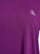 Einfarbiges Trainings-T-Shirt, Lila, Packshot image number 2