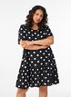 Kleid aus Viskose mit Schnittlinie, Schwarz, Model image number 0