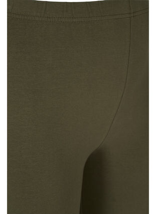 Einfarbige Leggings mit Print, Ivy Green, Packshot image number 2